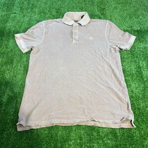 Mens G-Star Raw Slim Fit Salmon Light Pink Short Sleeve Polo Shirt Mens Large